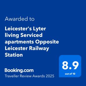 Leicesters Lyter living Serviced apartments Opposite Leicester Railway Station