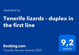 Tenerife lizards - duplex in the first line