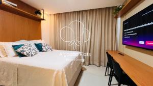 Prédio Pé na Areia com varanda Breeze 509 Algodão Flats