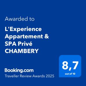 Appartements L-Experience Appartement & SPA Prive CHAMBERY : photos des chambres
