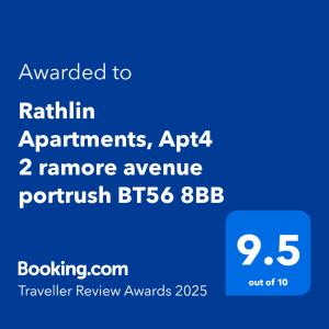 Rathlin Apartments, Apt4 2 ramore avenue portrush BT56 8BB