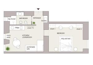 Apartamento de 1 dormitorio
