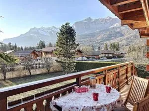 Chalet chaleureux 120m² aux Houches, 6/8 pers, vue montagnes, jardin - FR-1-507-1 - 里雾诗