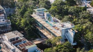 Classy 1BR on Private Cenote Big Gym Roof Pool