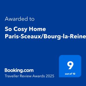 So Cosy Home Paris-SceauxBourg-la-Reine.