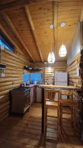 Cabaña el atardecer