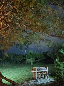 Cabaña el atardecer