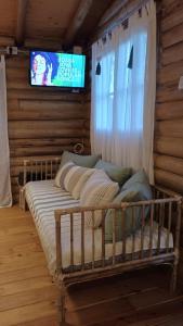 Cabaña el atardecer