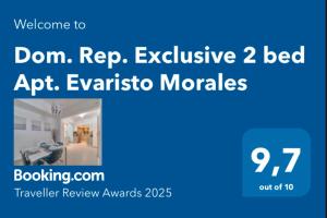 Dom. Rep. Exclusive 2 bed Apt. Evaristo Morales