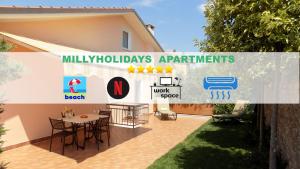 MillyHolidays - Apartment Sunflower - Center - Nearby Beach - Private Garden - Spa Pool