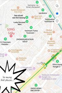 SONG Stay-공항철도, 홍대입구역 7분, 연트럴파크 5분, 6명, 2룸, 3퀸베드, 각방 에어컨, 세탁건조기, WiFi, 연남동, 외국인 전용