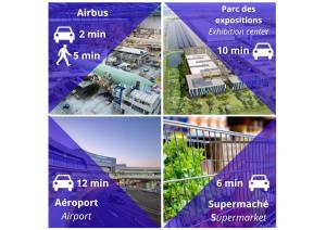 Appartements Le Beluga XL - Confort et proximite Airbus : photos des chambres