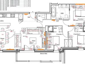 Appartements Appartement 4 pieces avec balcon, a 100m des pistes, centre Courchevel Village - FR-1-562-19 : photos des chambres