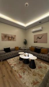 شقة غرفة نوم وصالة معيشة بتصميم عصري