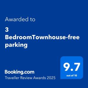 3 BedroomTownhouse-free parking