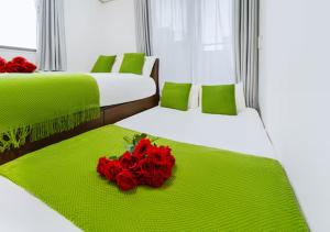 Japanese style single-family house, three floors, 75 square meters, three bedrooms and one living room