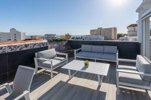 Puerto Benalmádena and Carihuela, Attic Views with pool, Parking, terrace