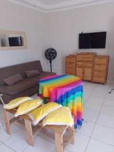 Apartamento mobiliado na praia