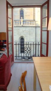 In front of cathedral Home of Carla