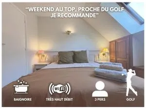 Duplex de charme près du golf, wifi et parking - Bellou-le-Trichard