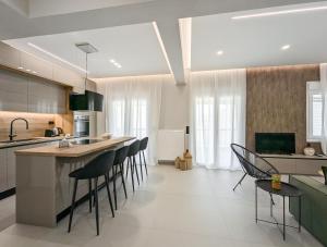 Acropolis view 2BD penthouse next to tram and port