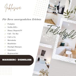 Talidyll am Diemelsee an der Talsperre - 4 Betten 1 Schlafsofa bis zu 5 Gästen - nähe Willingen - Skigebiet - Marsberg - Brilon - Privater Eingang - Auch für Monteure geeignet