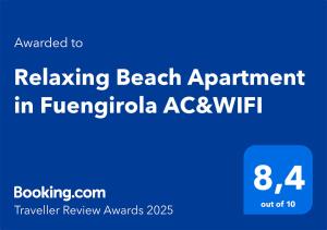 Relaxing Beach Apartment in Fuengirola Parking