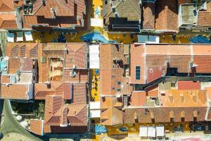 Old Town Rooftops with SEA VIEWS