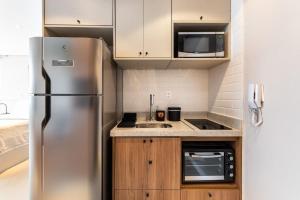 BHaus Moema Dstay - Studio Family Deluxe - Cama Queen - Academia - Lavanderia - Coworking - Próximo ao Metrô e Shopping Ibirapuera - Acomoda 2 adultos e 1 criança - ds12