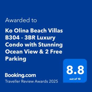 Luxury 3BR Ko Olina Beach Villa BT304 Sleeps 8 Ocean Views & 2 Free Parking Steps to Lagoon