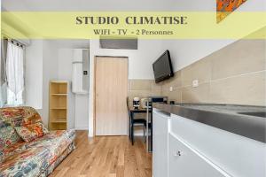 Appartements Studio lumineux avec clim et TV ideal pour couples : Appartement 1 Chambre