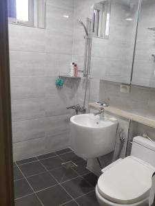 Between the olive trees