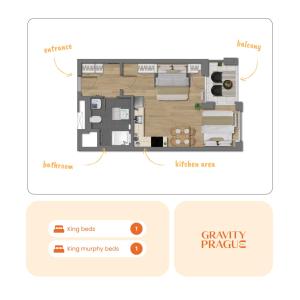 Colorful Apartment - Balcony, Free Parking, by Gravity Prague