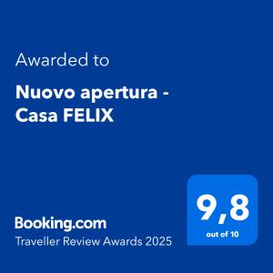 Nuovo apertura - Casa FELIX