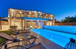 Astarte Villas - Casa Palmera Beach Villa with Pool - Amoudi