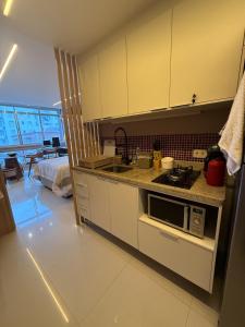 Studio luxo em Santos vista ao mar