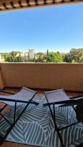 Studio paisible belle vue et proche de la mer