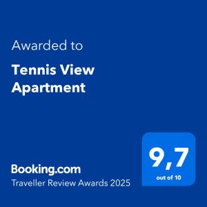 Tennis View Apartment