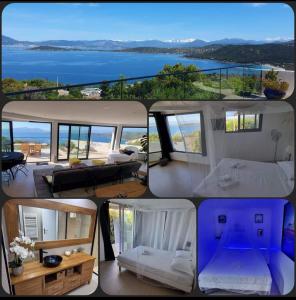 Appartements loft de standing 150 m2 vue mer,de 2 a 6 pers a Mare e Sole Plage d'argent Verghia : photos des chambres
