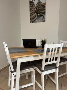 Möblierte Wohnung mit ruhiger Terrasse in bester Lage für Feriengäste und beruflich Reisende AW12A-I