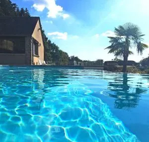 Les maisons d'en haut & Piscine à débordement chauffée - Lanuéjouls-et-Privezac