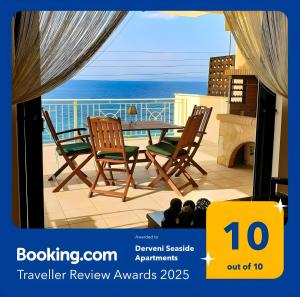 Derveni Seaside Apartments - Deluxe Sea View Penthouse Jacuzzi-BBQ & Groundfloor Garden View Apartment