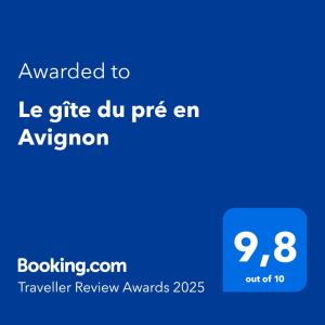 Maisons de vacances Le gite du pre en Avignon : Maison 3 Chambres