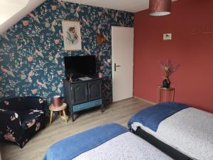 chambre 2 lits dune personne