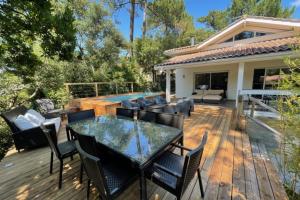 Magnifique villa climatisée -10 personnes avec Piscine et pétanque - Pyla