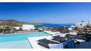Luxury White Villa w Private Pool in Mikonos - 卡拉法蒂斯