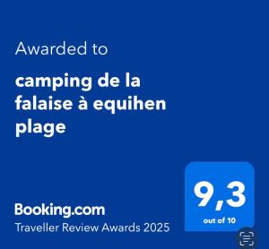 Campings camping de la falaise a equihen plage : photos des chambres