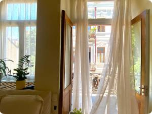 Apartment with a balcony in antique building