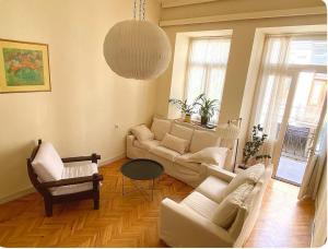 Apartment with a balcony in antique building