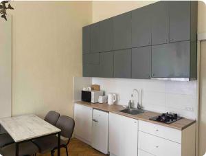 Apartment with a balcony in antique building